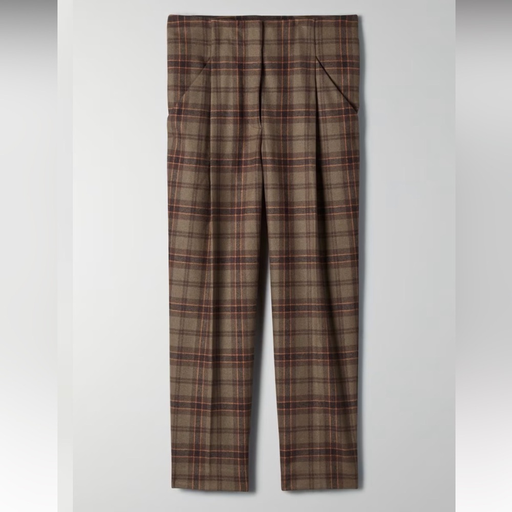 Aritzia Wilfred Chambery Wool Blend Grey Cropped Pant Size 0 - Picture 5 of 14
